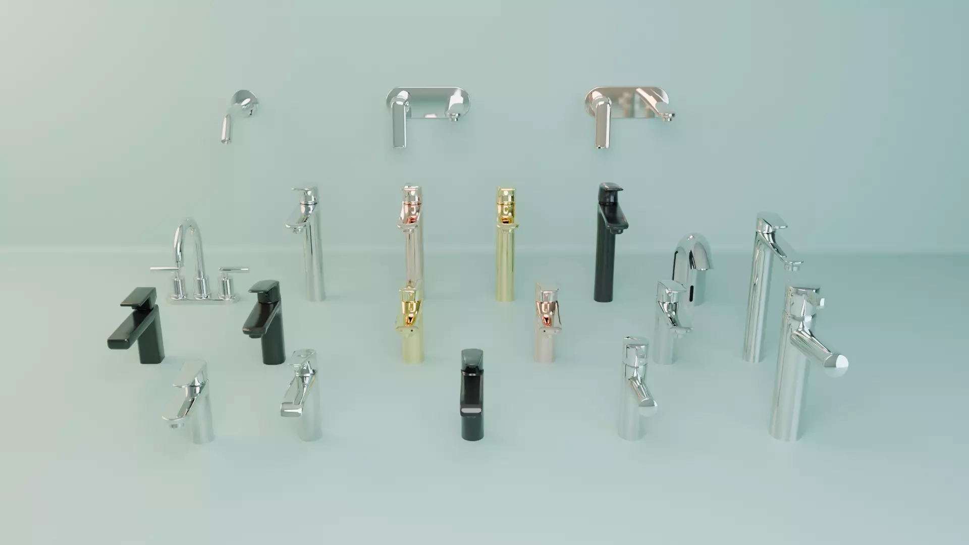 Architectural 3D Tap Built to Inspire Low-poly 3D model