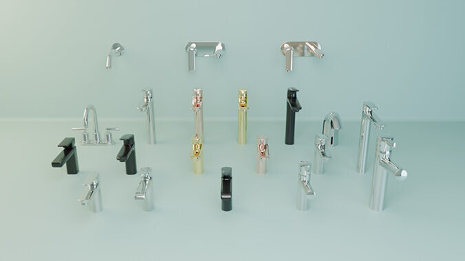 Architectural 3D Tap  Built to Inspire Low-poly 3D model