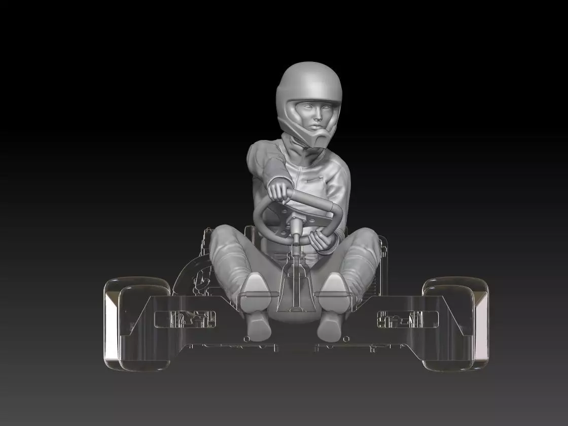 go kart girl 2 3D print model_0