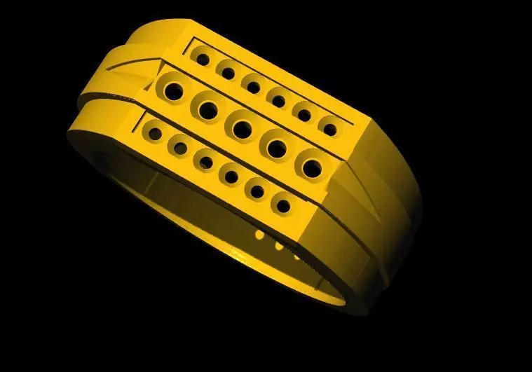 diamond ring 3dm file 3D print model_0