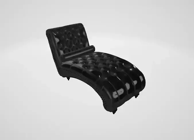 Velvet Chaise Lounge Chair 