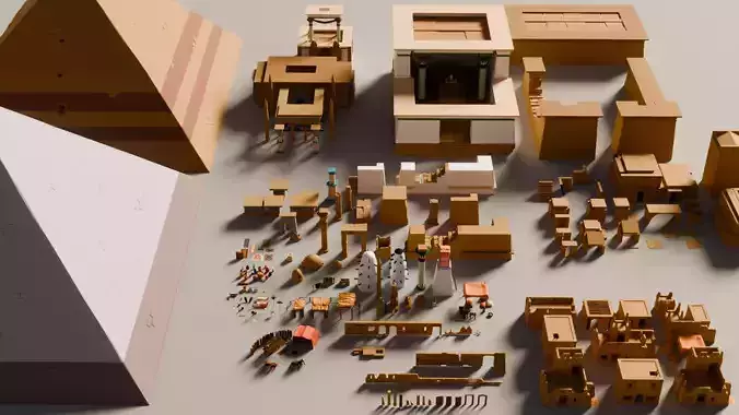 Egypt Low Poly Asset Pack