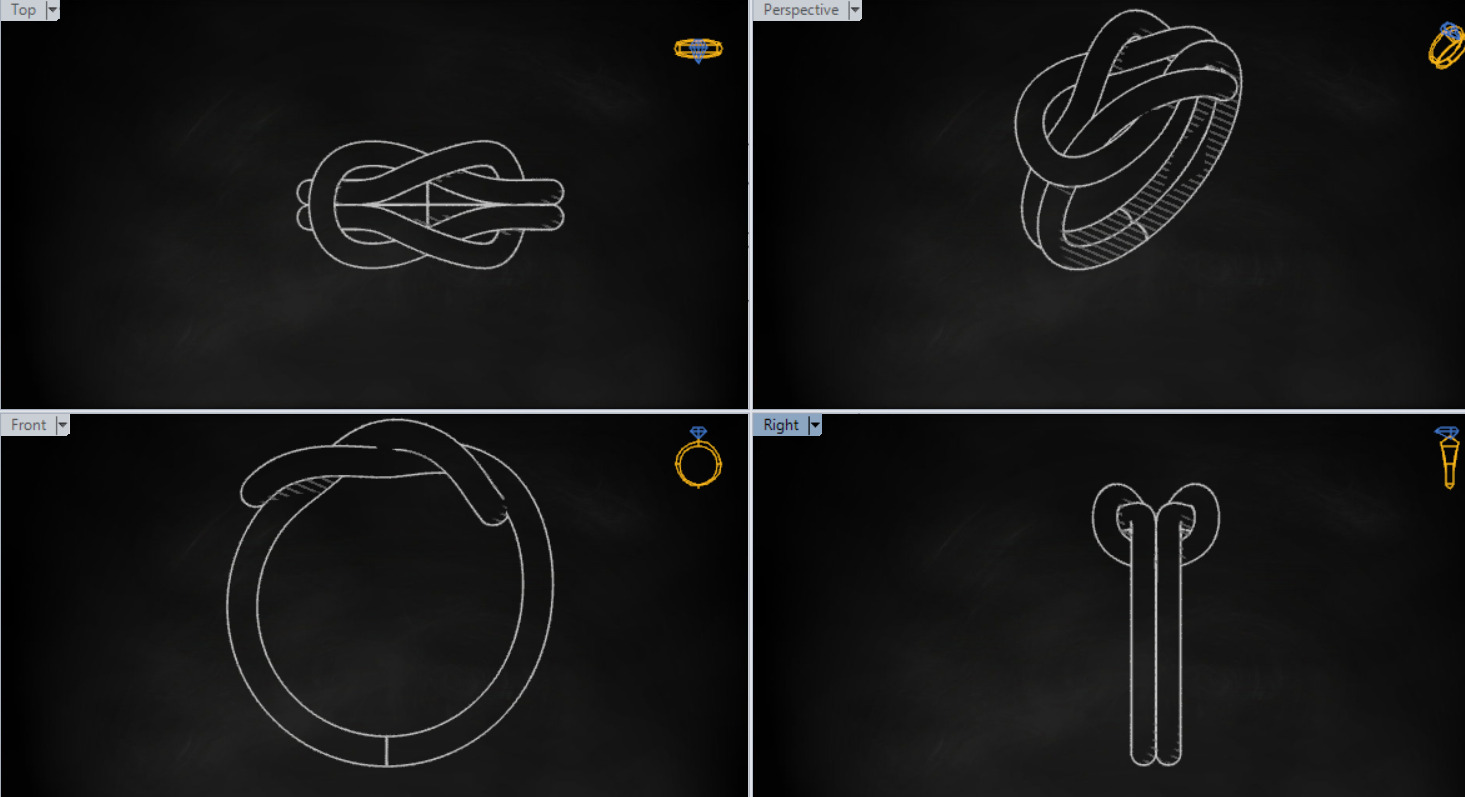 gold ring gr0025 3D print model_25