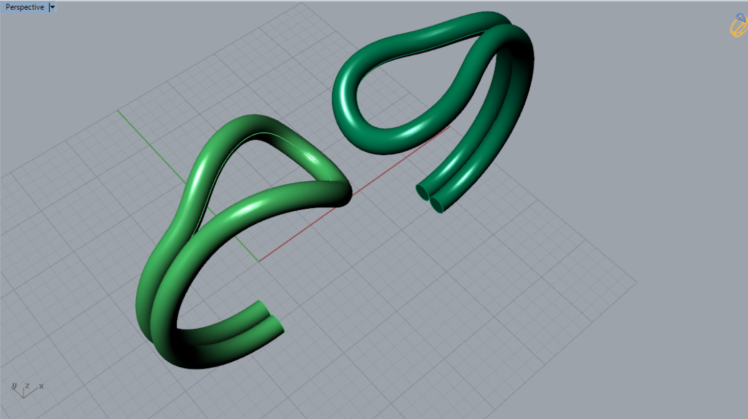 gold ring gr0025 3D print model_6