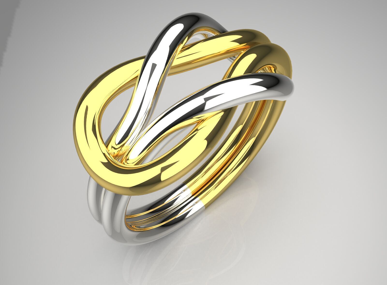 gold ring gr0025 3D print model_11