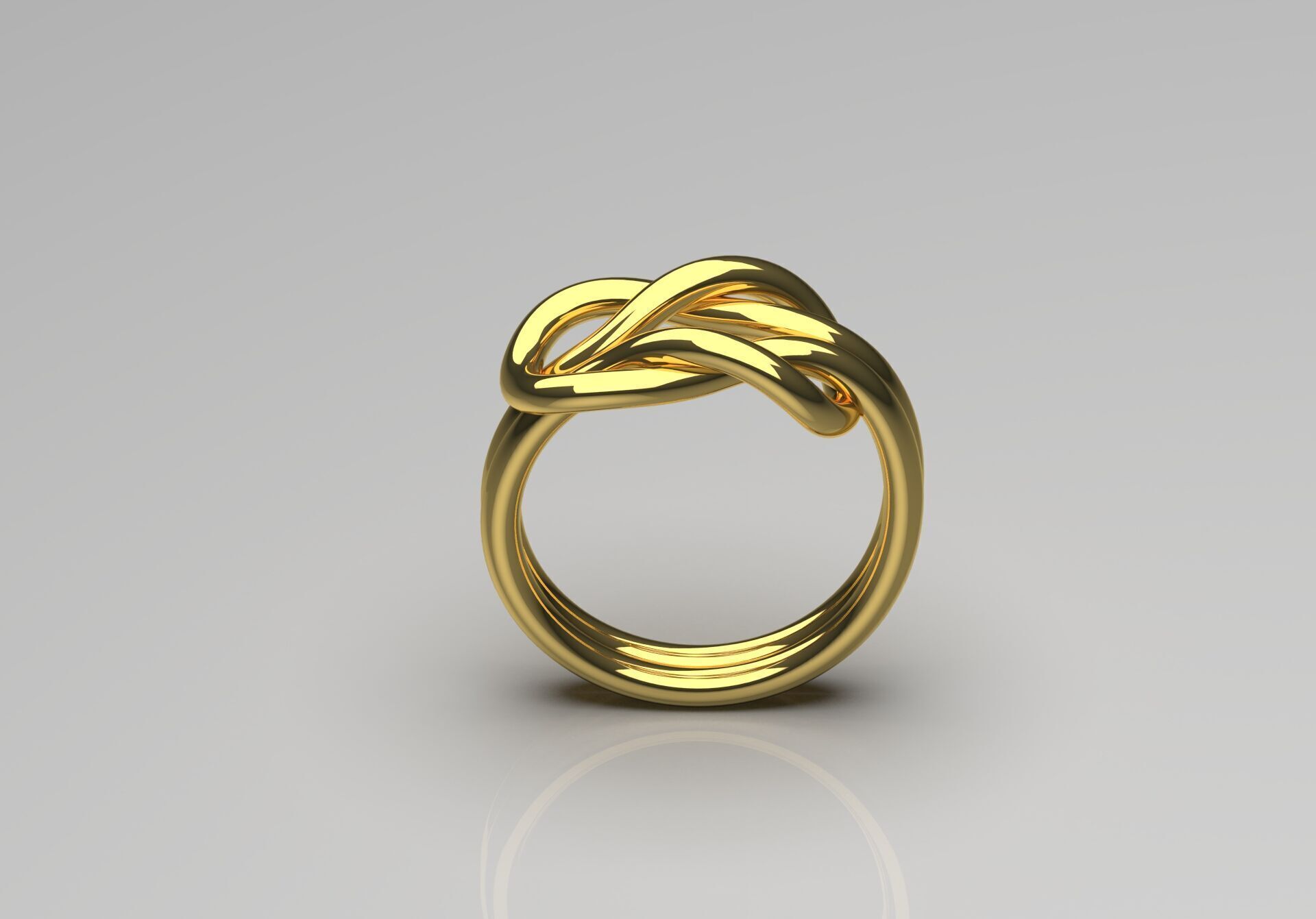 gold ring gr0025 3D print model_2