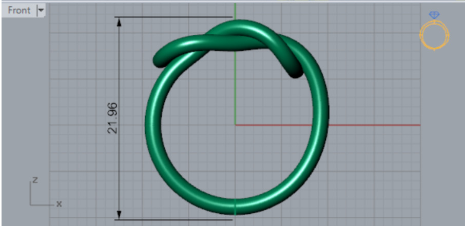 gold ring gr0025 3D print model_9
