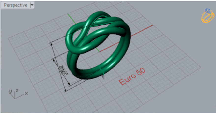 gold ring gr0025 3D print model_7