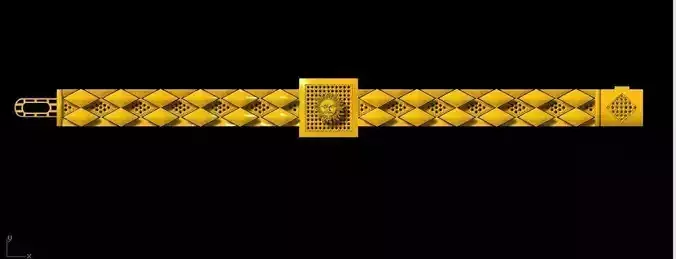 gents bracelet 3dm file