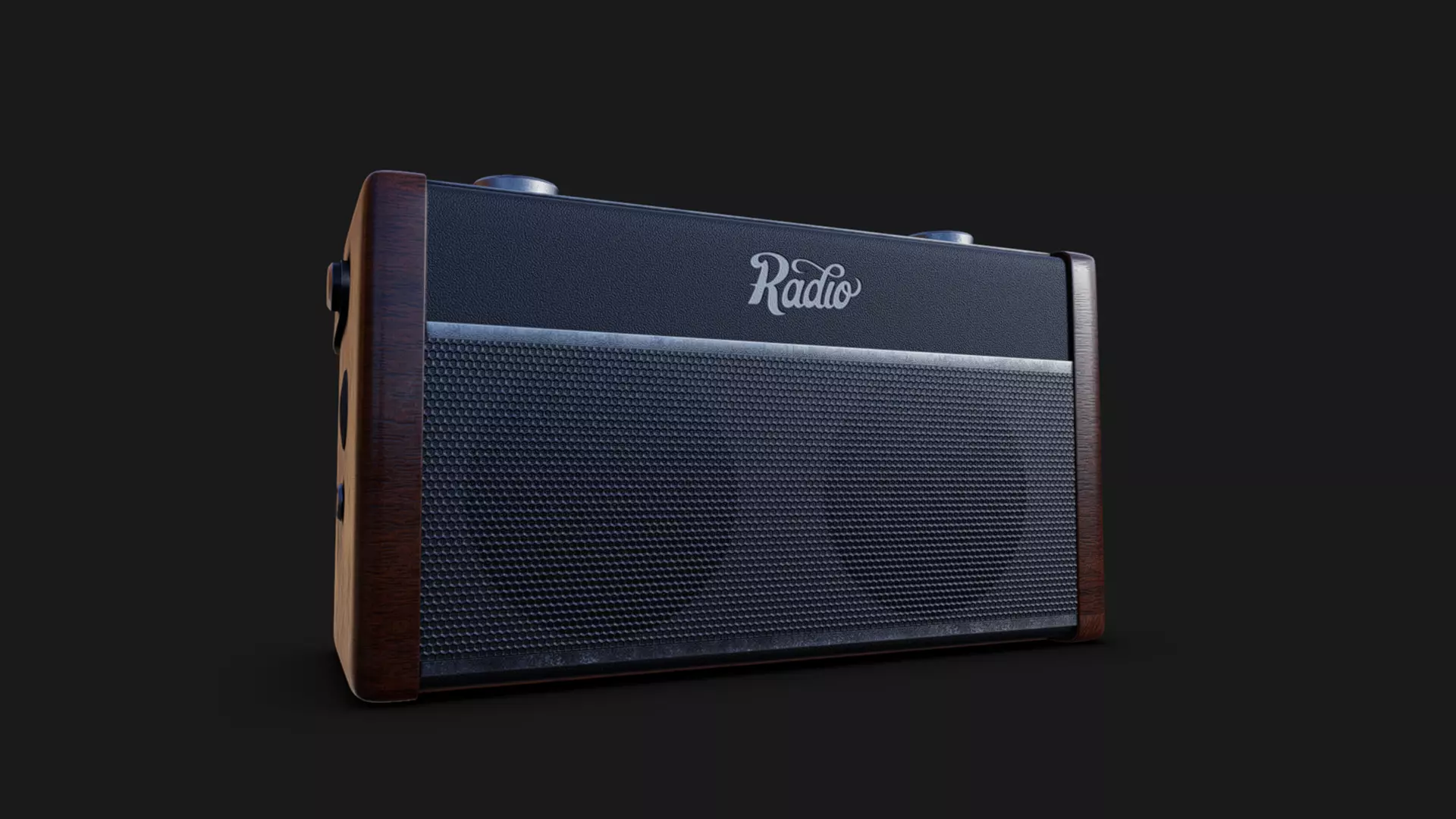 Vintage Radio Realistic 3D 3D model