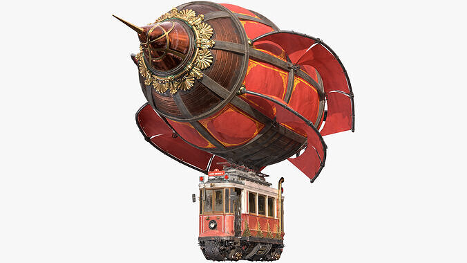 Steampunk Airship 3D model