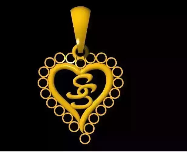 heart pendant 3dm file