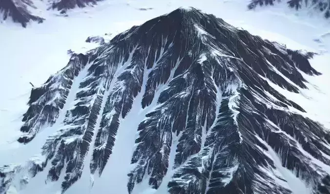 Snow and Desert Mountain Pack  - Low Poly Low-poly 3D model