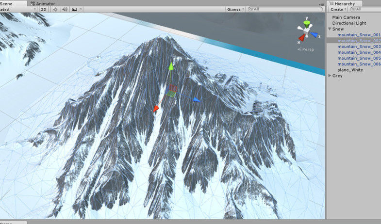 Snow and Desert Mountain Pack  - Low Poly Low-poly 3D model_3