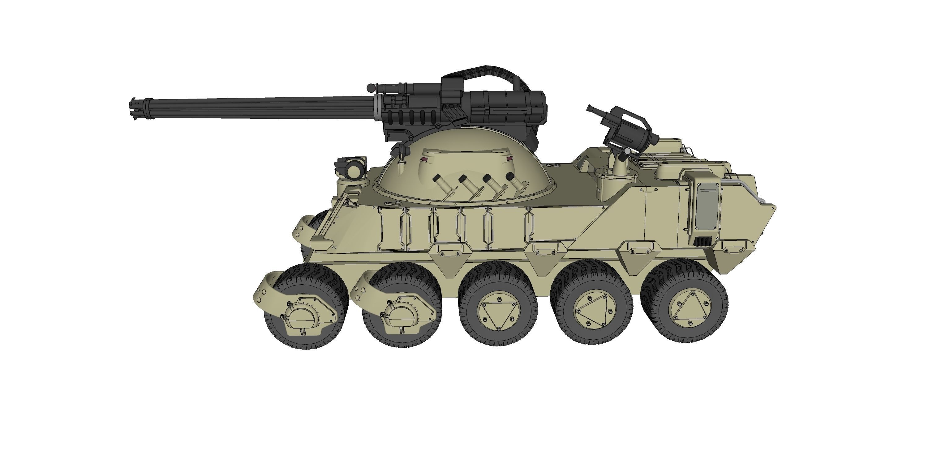 apc 3 military vehicle 3D model_3