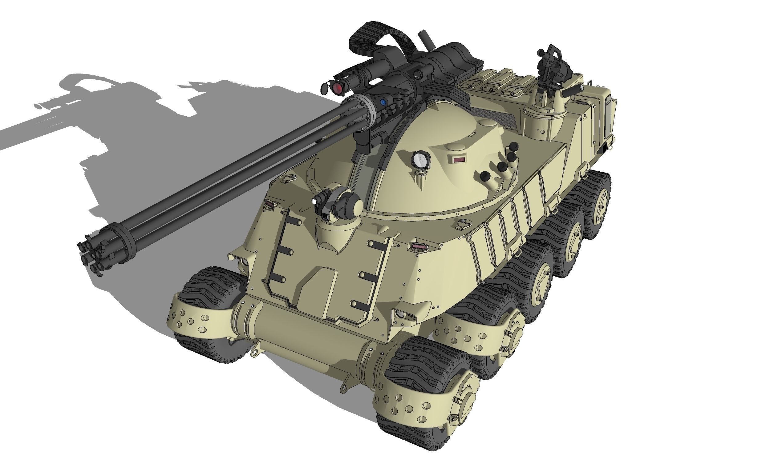 apc 3 military vehicle 3D model_1