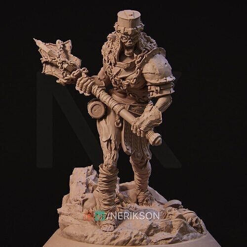Undead Brute Nerikson  Fantasy 3D Model 3D print model
