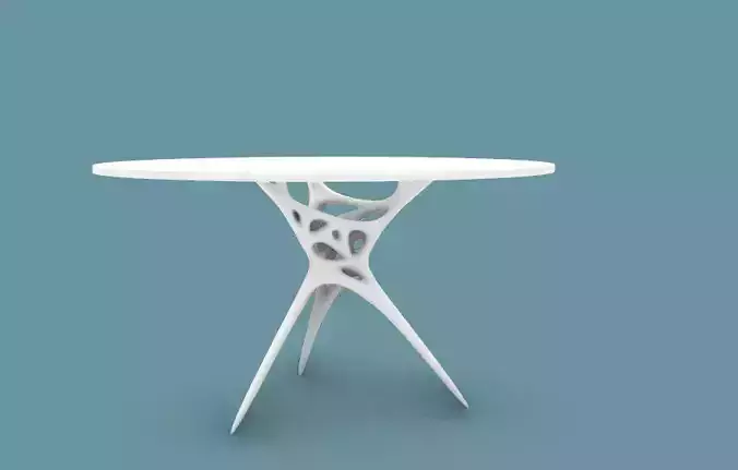 Modern Parametric Round Table  3D model