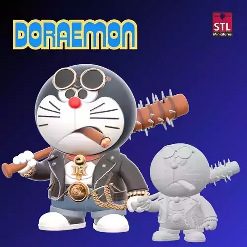 Doraemon Urban Cat of the Future STL File 3D  3D print model