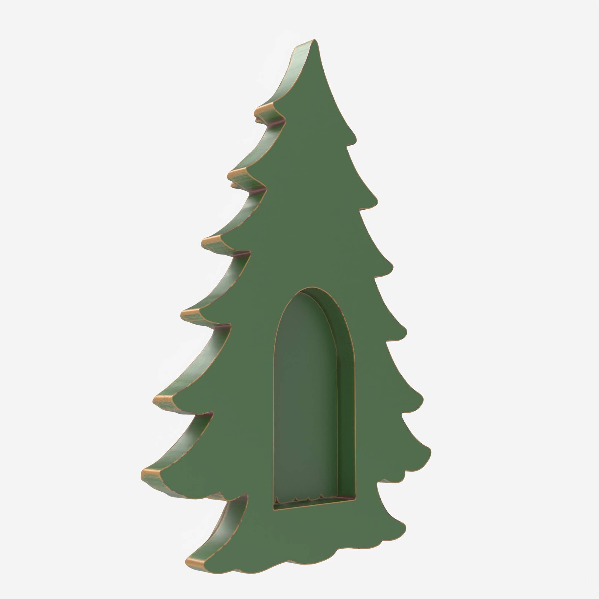 Fairy Christmas House Tree Functional Fantasy Model CNC 3D Print 3D print model_3