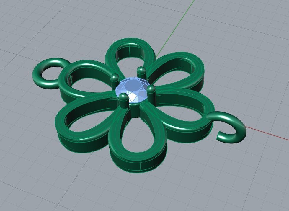 Chain Flower Free 3D print model_4