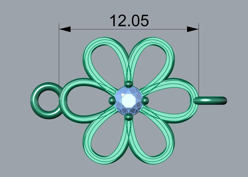 Chain Flower Free 3D print model_3