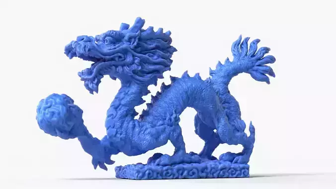 Stanford Dragon Reimagined 3D print model