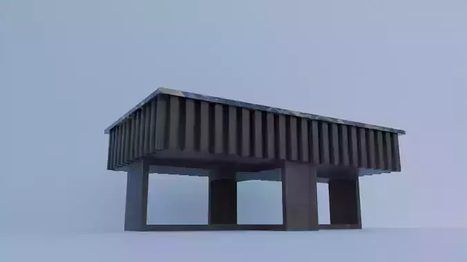 Marble Coffee Table with Ribbed Wooden Base