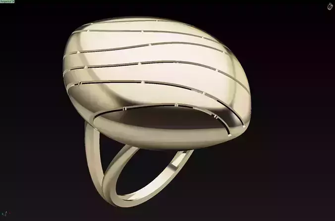 Light Nostone Ring 3d Print Ready
