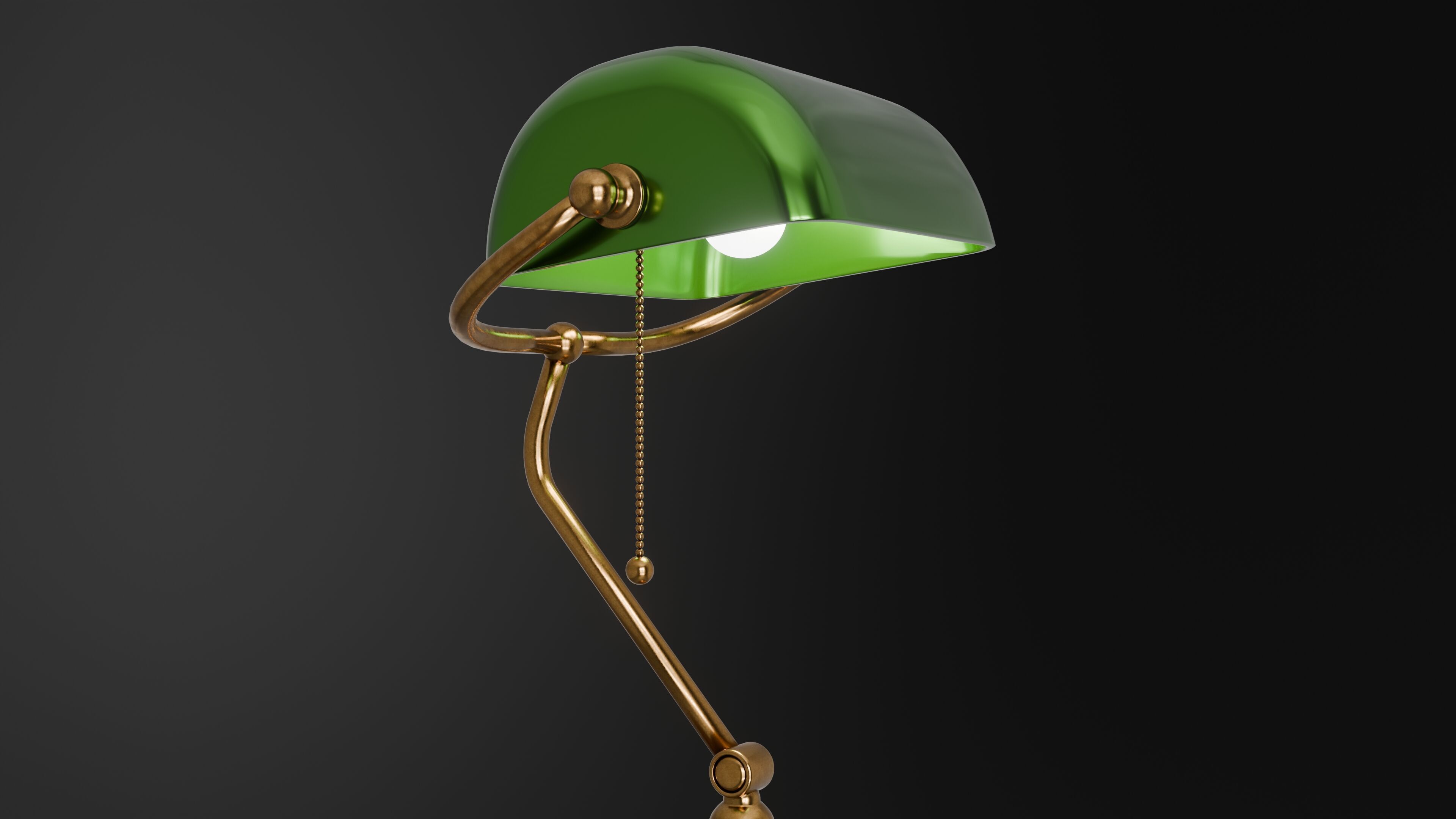 Bankers Lamp 3D Model 3D model_15