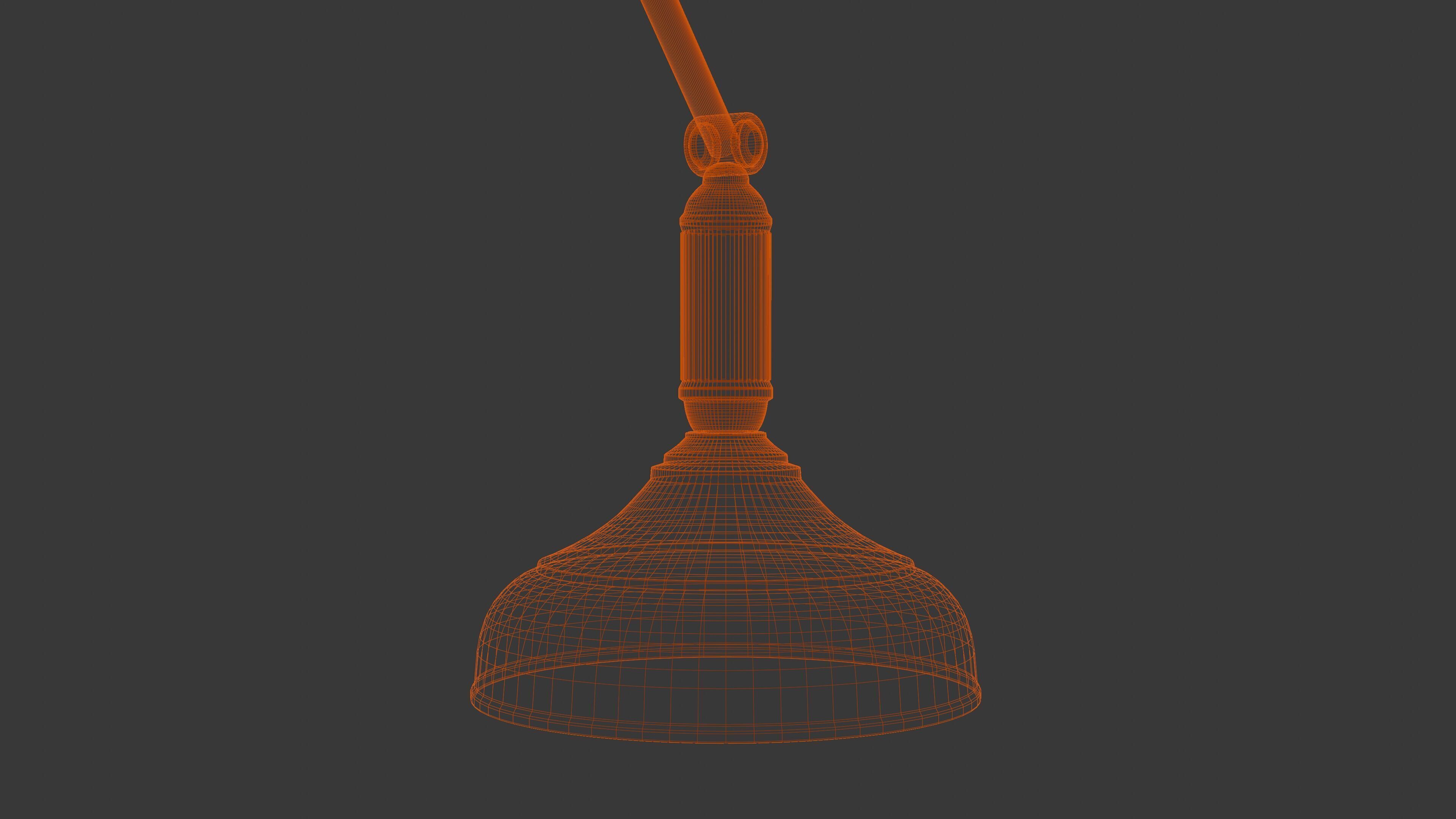Bankers Lamp 3D Model 3D model_7