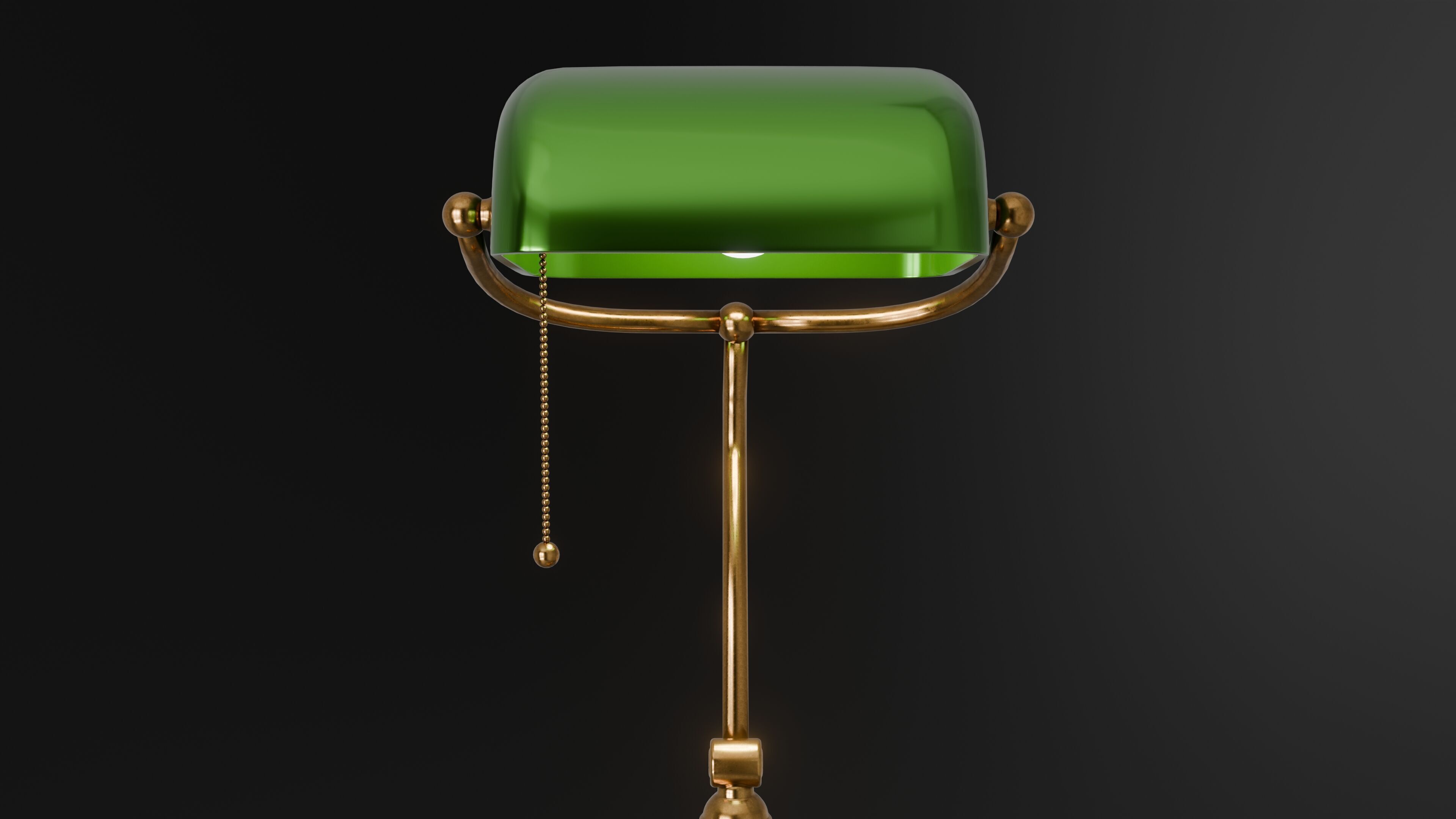 Bankers Lamp 3D Model 3D model_14