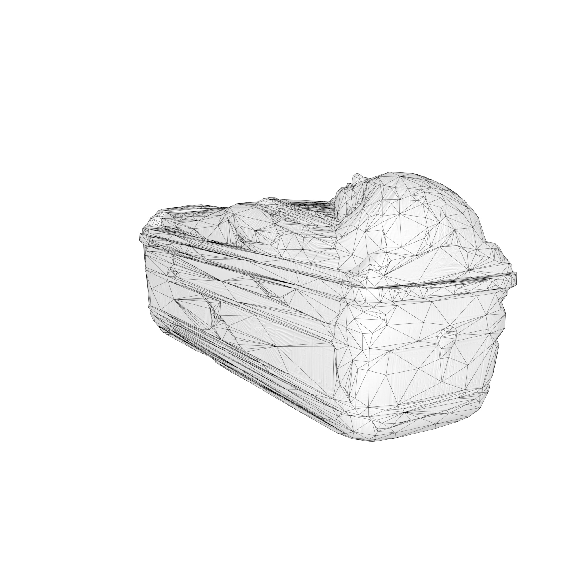 Sarcophagus Egyptian Stone Low-poly 3D model_30