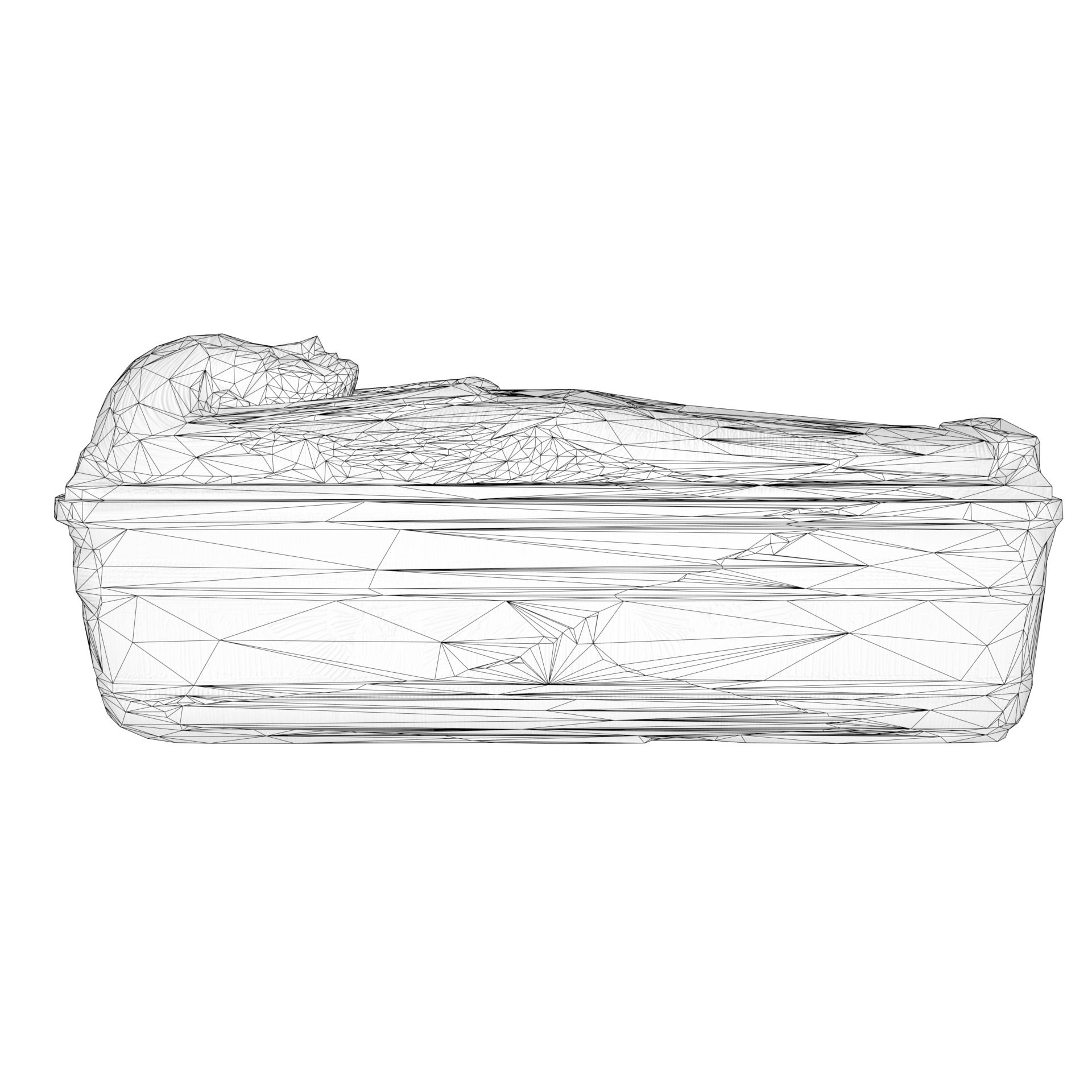 Sarcophagus Egyptian Stone Low-poly 3D model_28