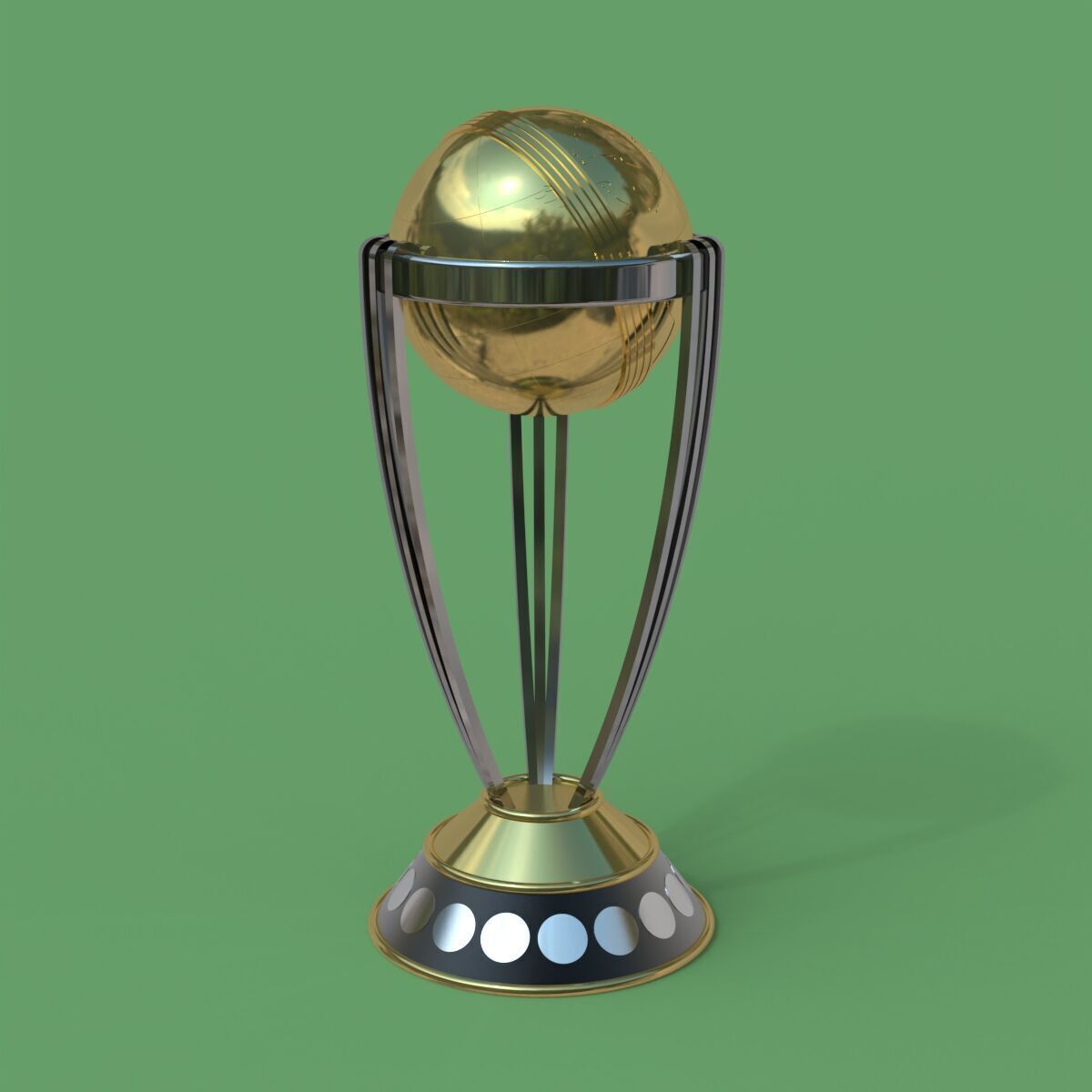 ICC Cricket World Cup Trophy 3D print model_5