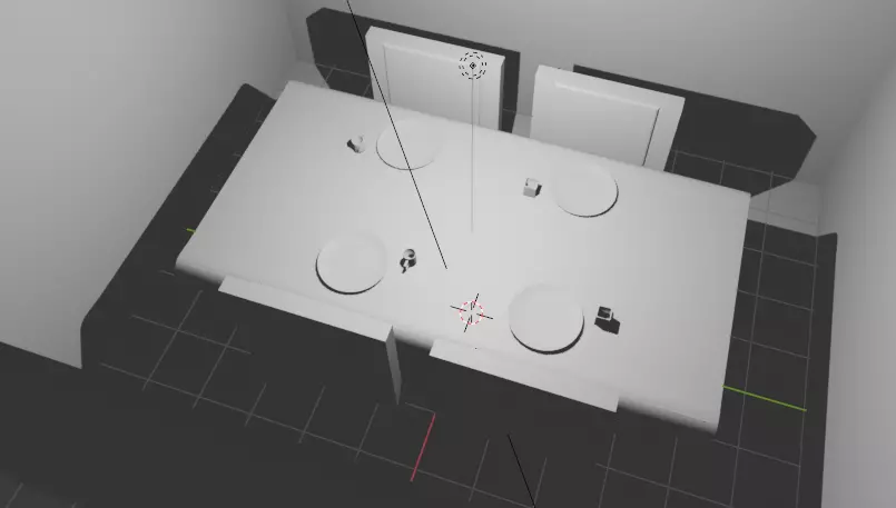 Entire 3D Dining Room Model 3D model_0