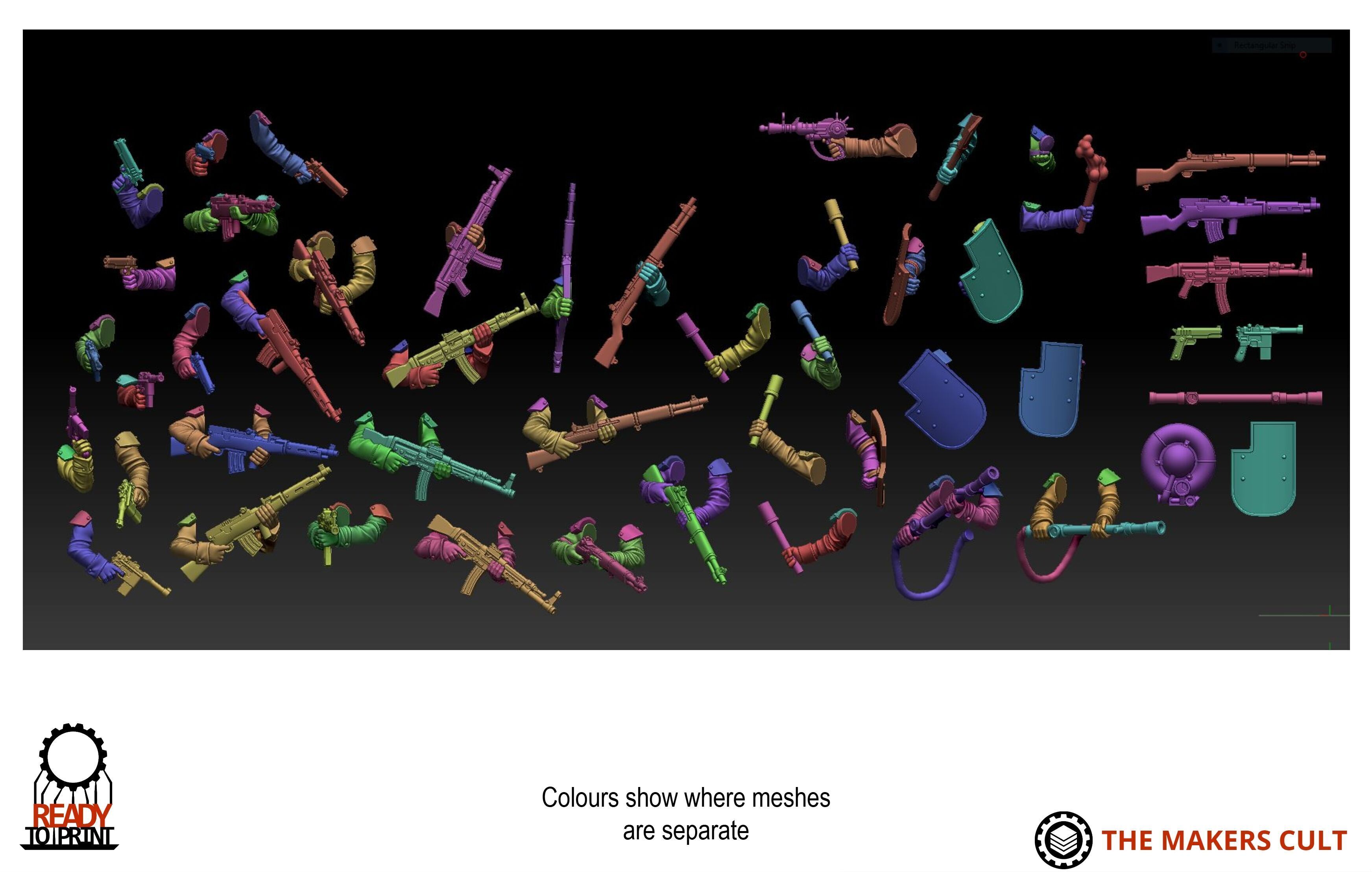 Misc - Trench Crusade Arms 2 3D print model_1