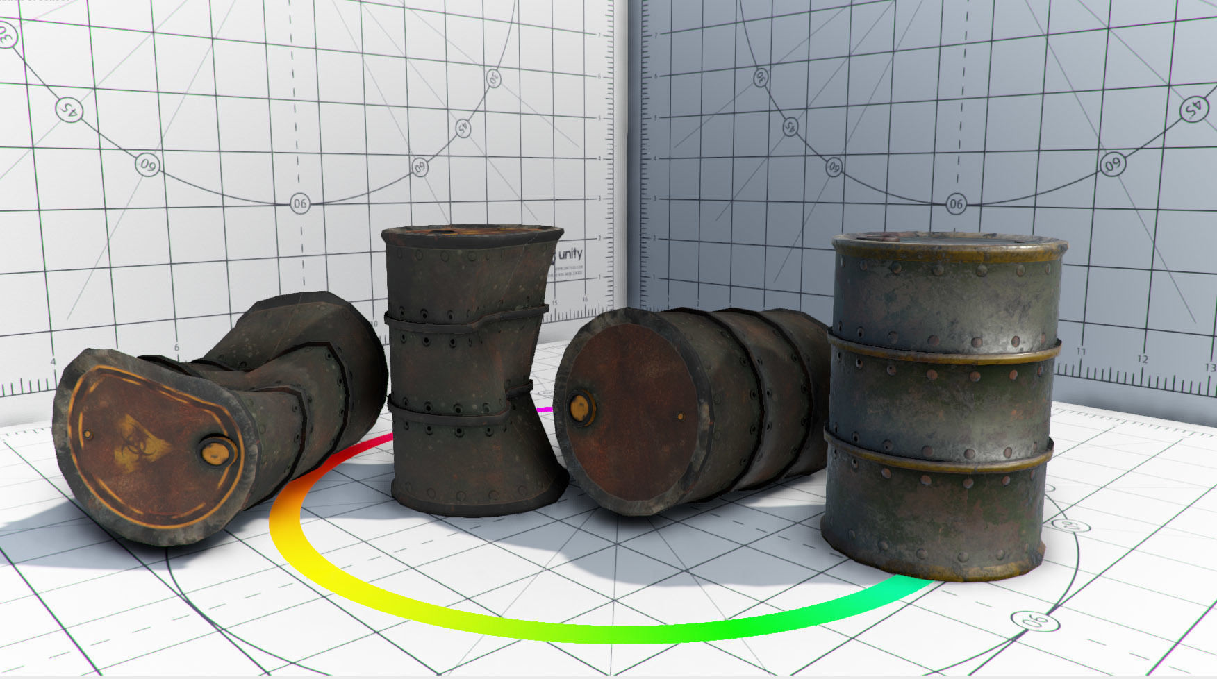 Abandoned Base Level Design Props Low-poly 3D model_21