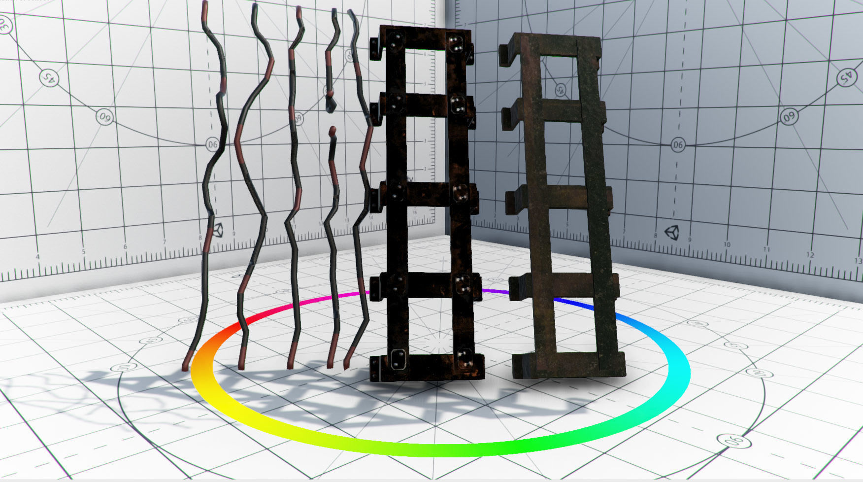 Abandoned Base Level Design Props Low-poly 3D model_22