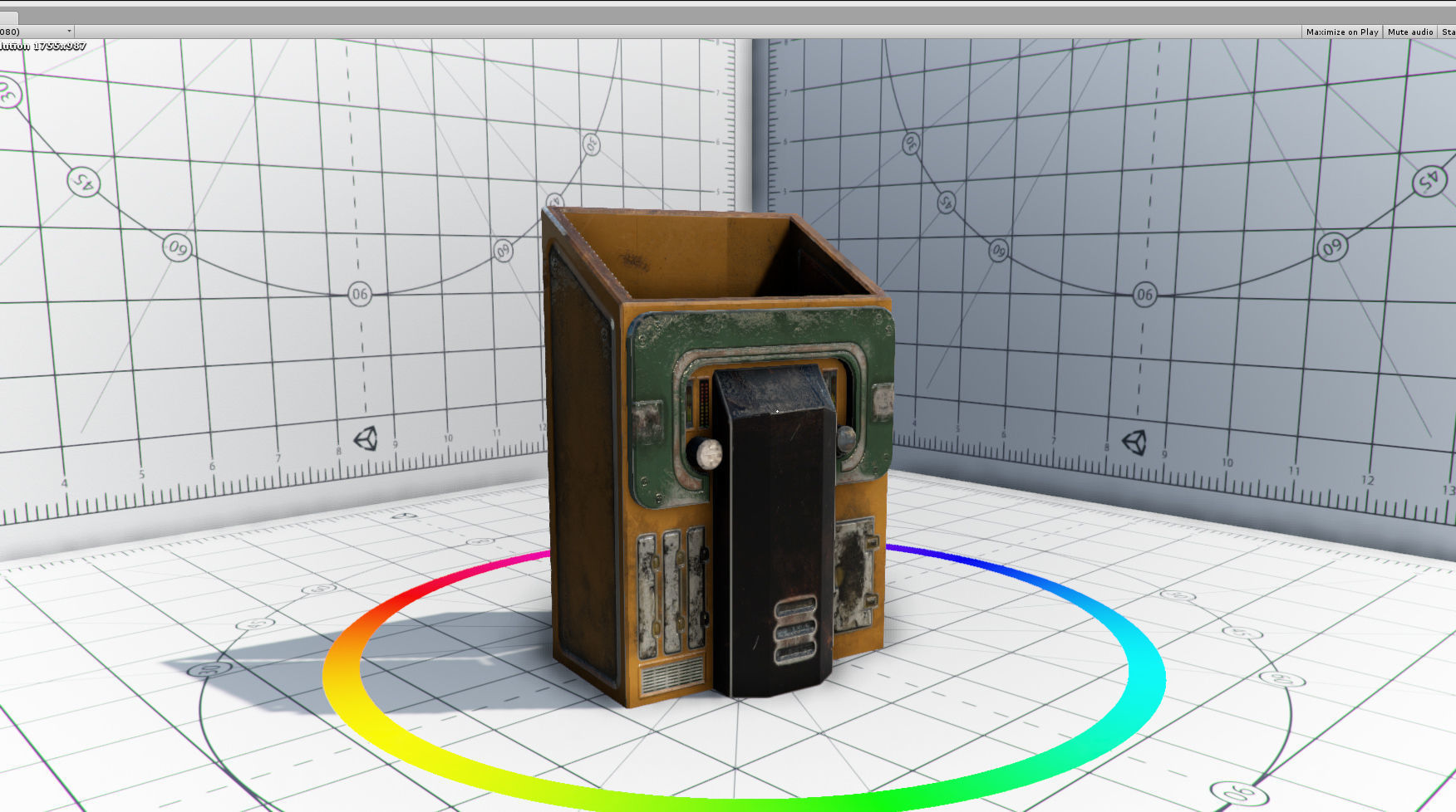 Abandoned Base Level Design Props Low-poly 3D model_16