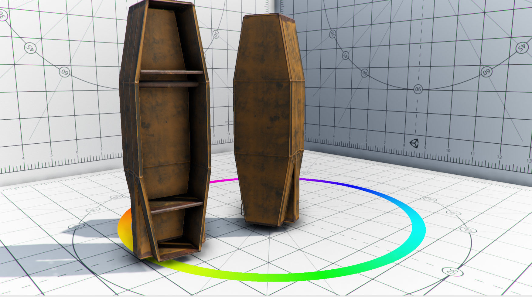 Abandoned Base Level Design Props Low-poly 3D model_33