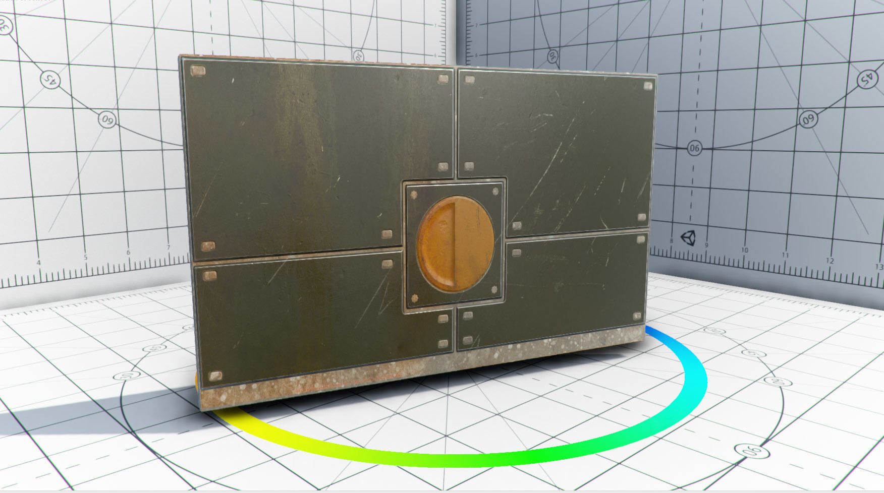 Abandoned Base Level Design Props Low-poly 3D model_32