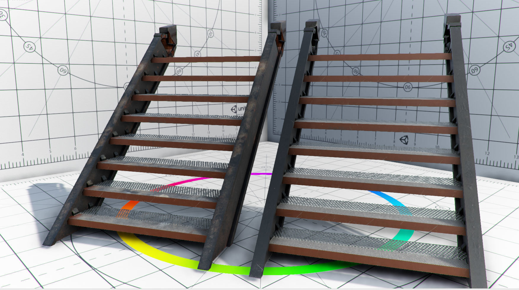 Abandoned Base Level Design Props Low-poly 3D model_28