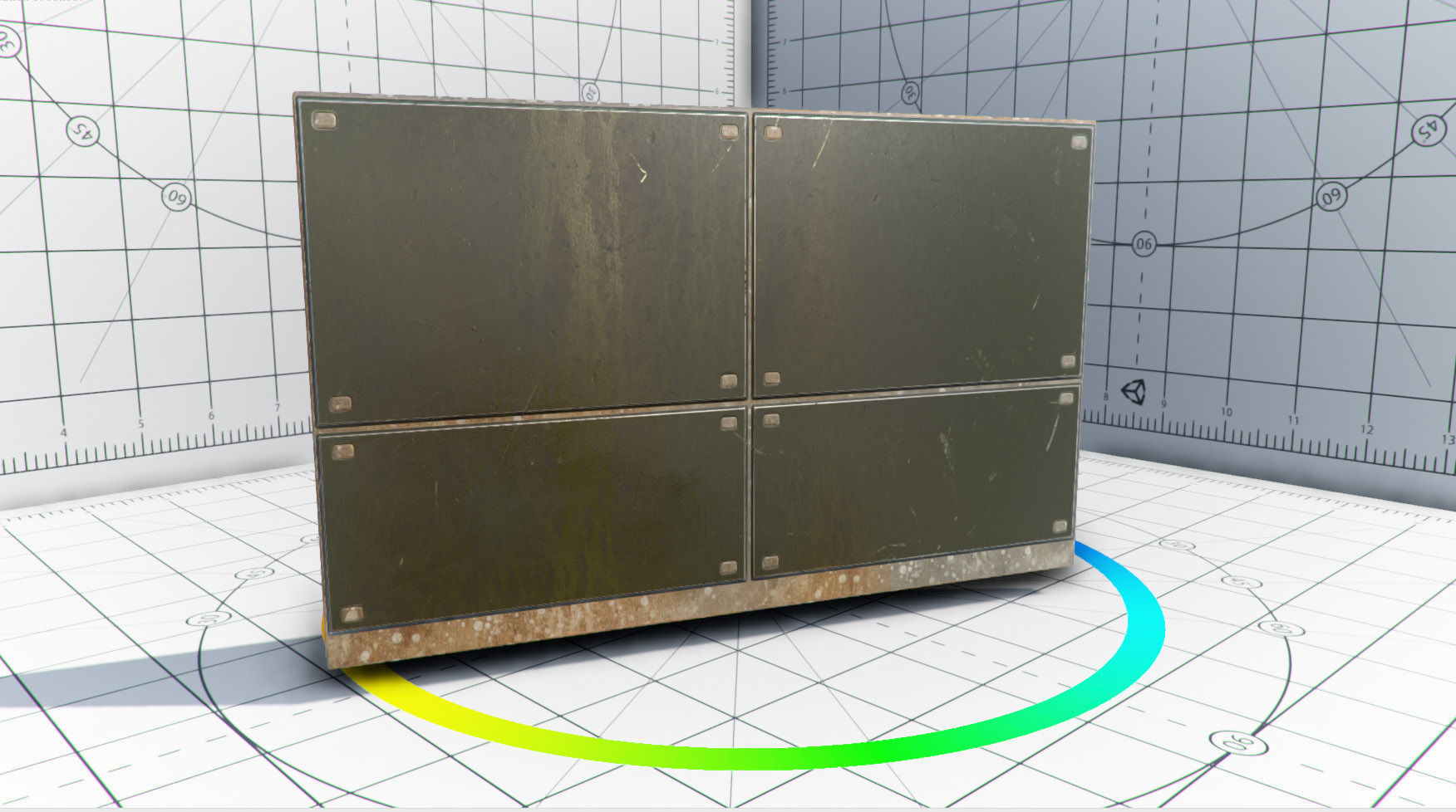 Abandoned Base Level Design Props Low-poly 3D model_31