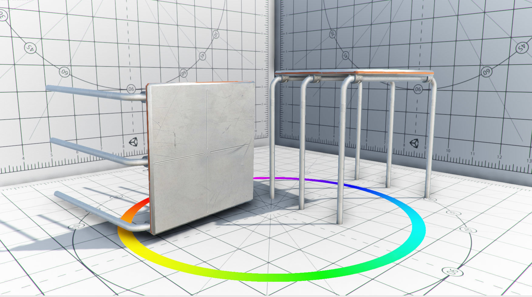 Abandoned Base Level Design Props Low-poly 3D model_10