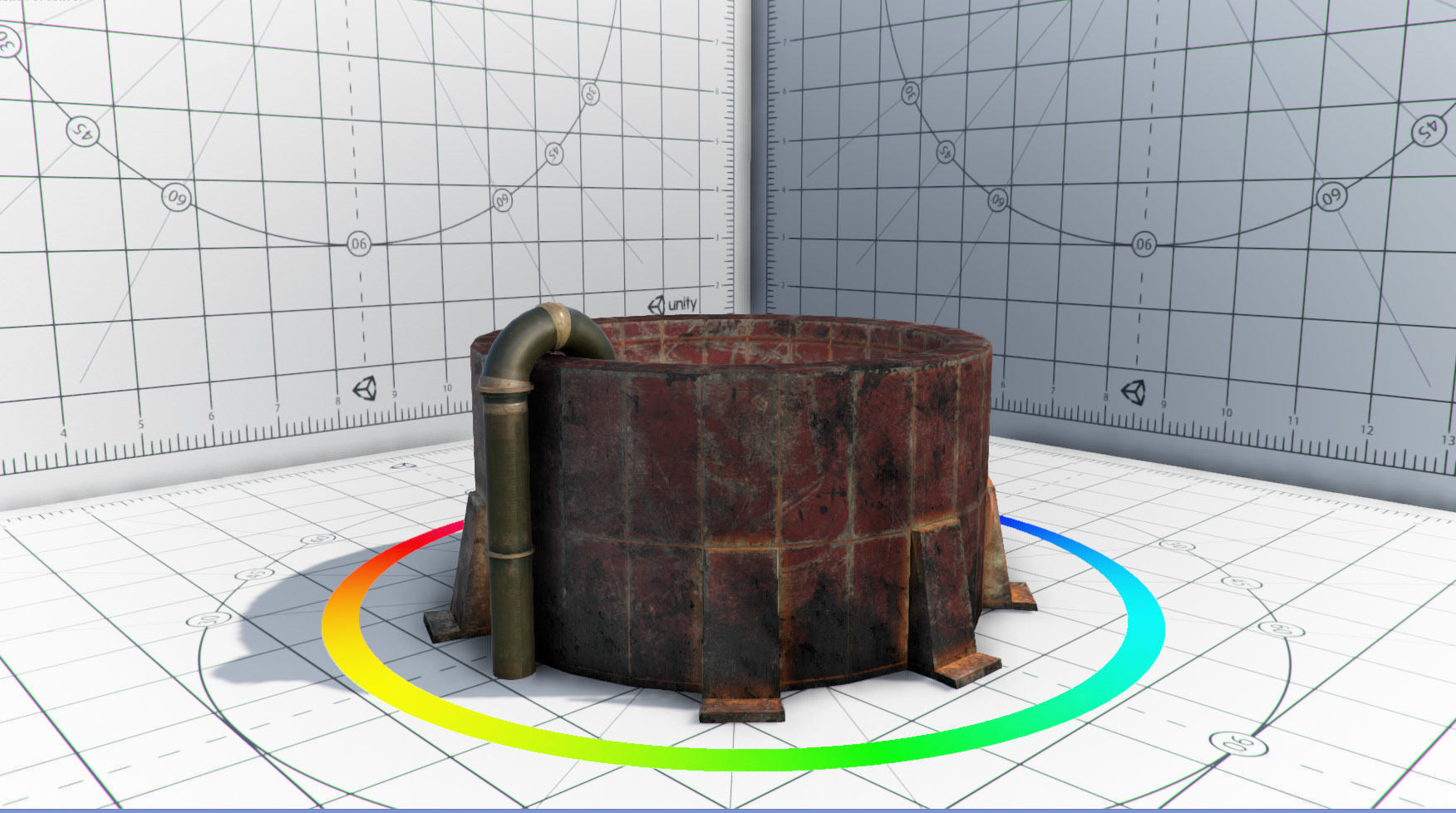 Abandoned Base Level Design Props Low-poly 3D model_13