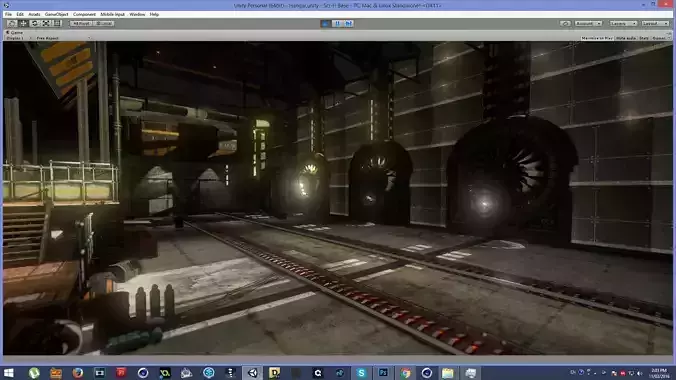 Abandoned Base Level Design Props Low-poly 3D model