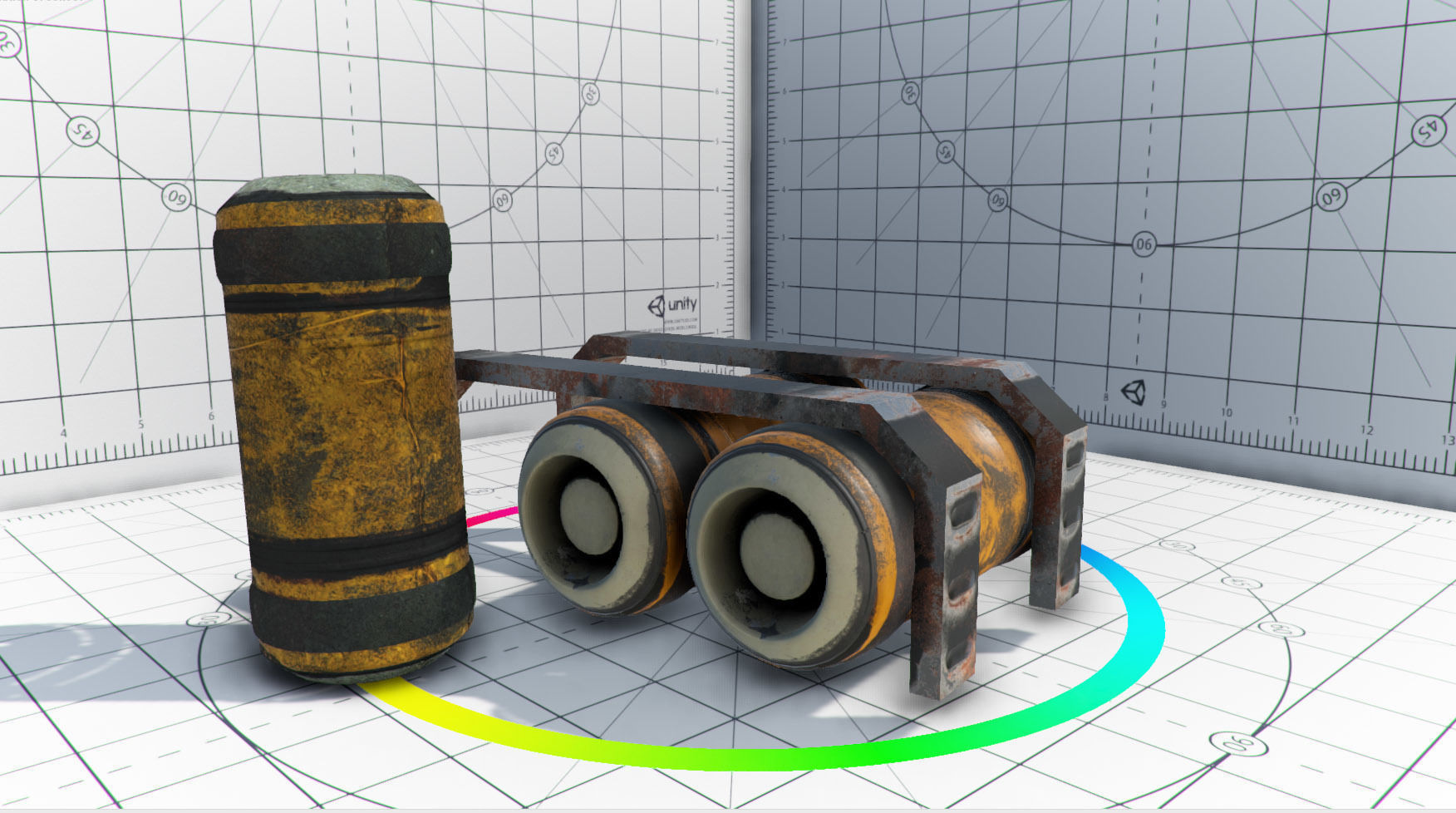 Abandoned Base Level Design Props Low-poly 3D model_9