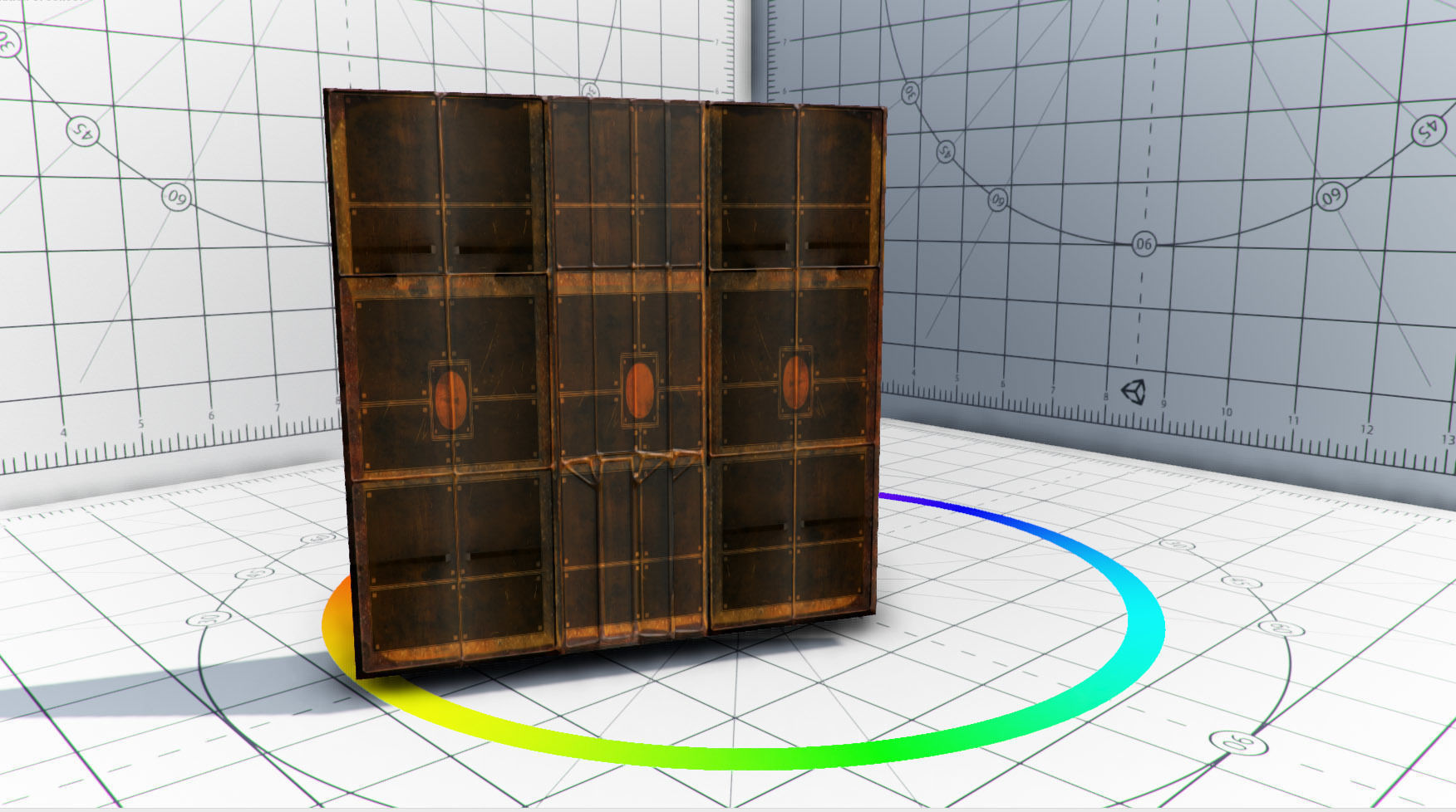 Abandoned Base Level Design Props Low-poly 3D model_34