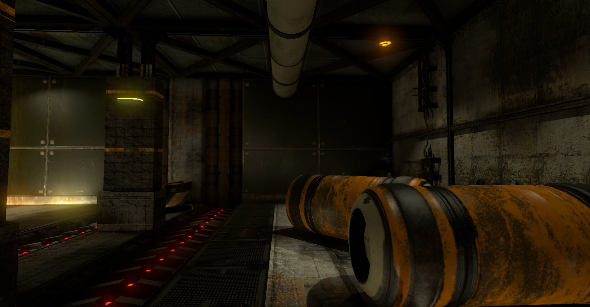 Abandoned Base Level Design Props Low-poly 3D model_2